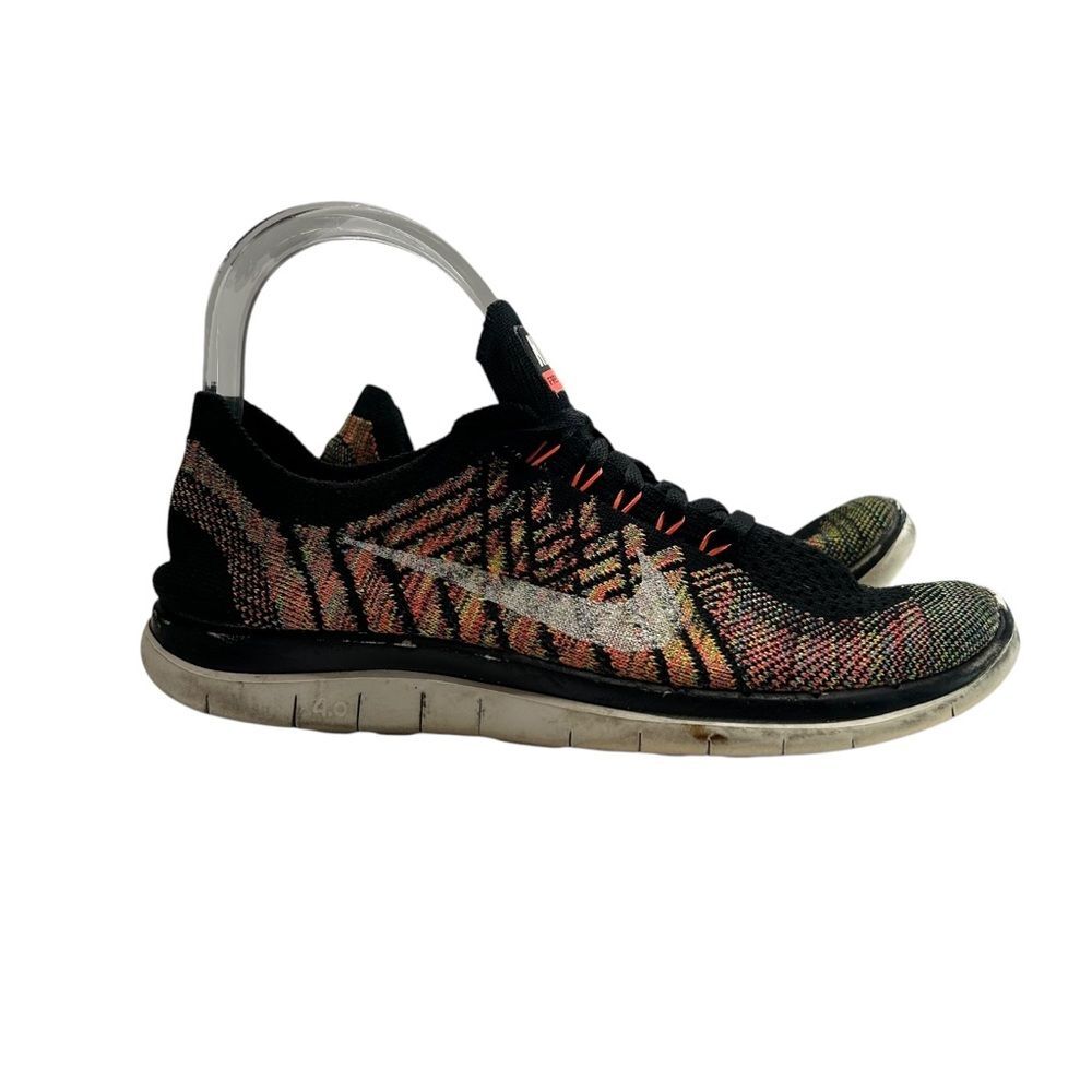 Nike free 4.0 Multicolor Flyknit athletic shoes Sneakers women’s 7.5